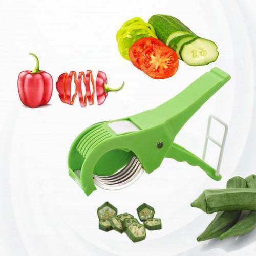 Ultimate 5-blade Multi Veg Cutter: Effortless Precision For Vegetables & Fruits Slicing And Dicing (random Color)