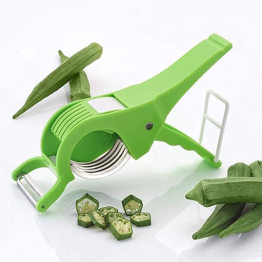 Ultimate 5-blade Multi Veg Cutter: Effortless Precision For Vegetables & Fruits Slicing And Dicing (random Color)