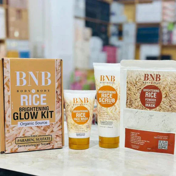 Best Quailty BNB 3 in 1 Rice Extract & Glow Kit