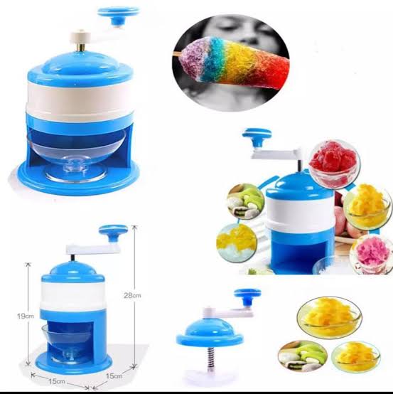 Ice Breaker Hand Crank Kitchen Tool Ice Crusher Snow Cone Maker Machine