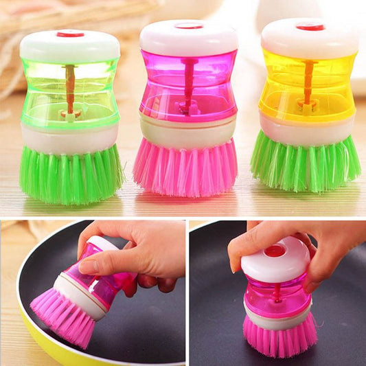 Mini Kitchen Liquid Dish Cleaning Brush | Scrubber Tool, Oil-resistant, Scrubbing Sponge Remove Stains